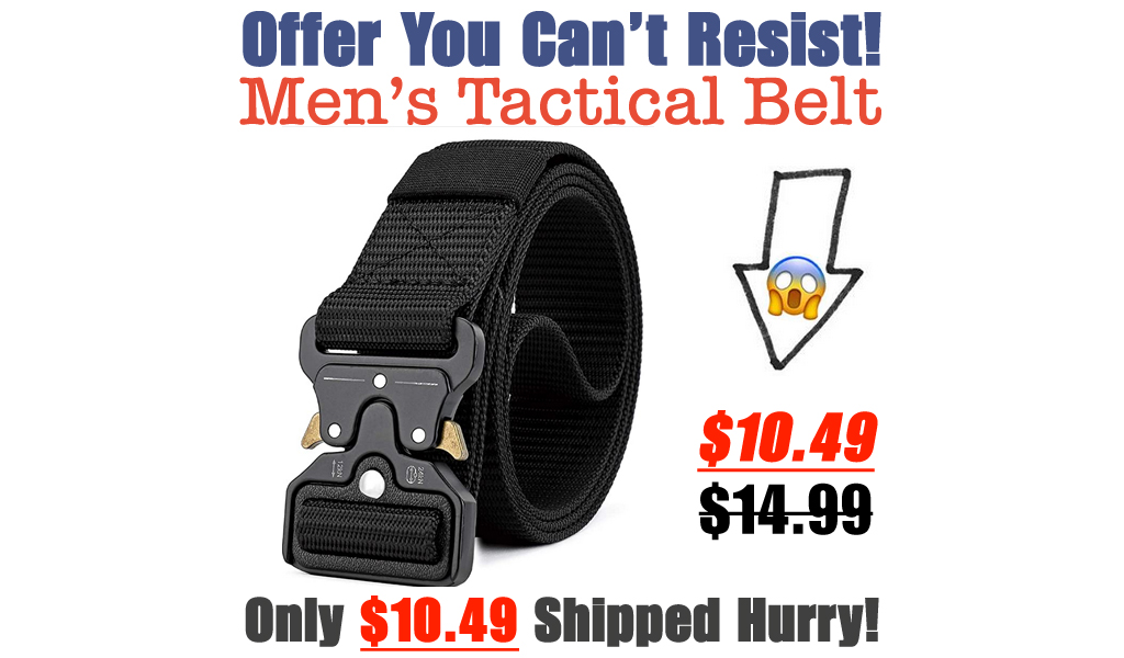 Men's Tactical Belt Only $10.49 Shipped on Amazon (Regularly $14.99)