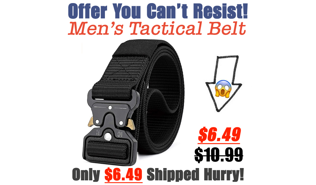 Men's Tactical Belt Only $6.49 Shipped on Amazon (Regularly $10.99)