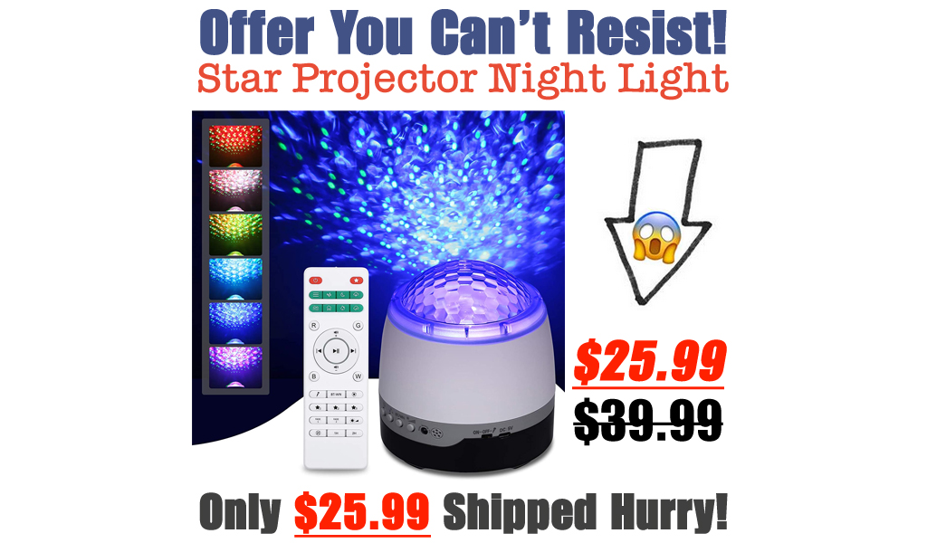 Star Projector Night Light Only $25.99 Shipped on Amazon (Regularly $39.99)