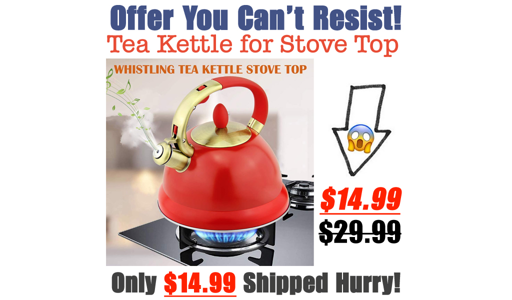 Tea Kettle for Stove Top Only $14.99 Shipped on Amazon (Regularly $29.99)