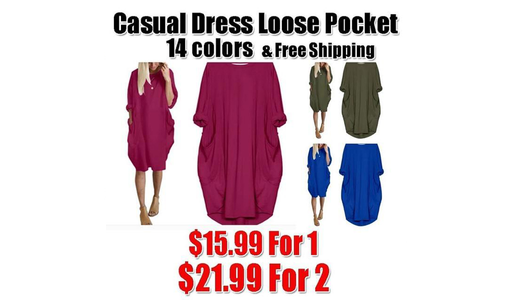 Women's Casual Long Dress + Free Shipping!