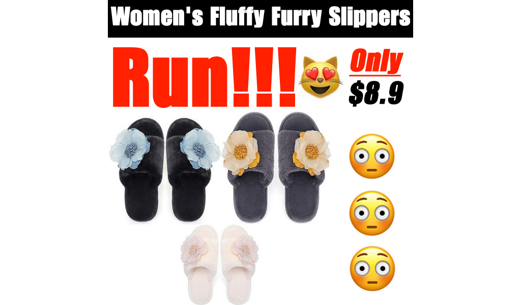 Women's Fluffy Furry Slippers Only $8.9 Shipped on Amazon (Regularly $17.99)