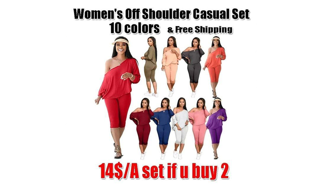 Women’s off shoulder suit
