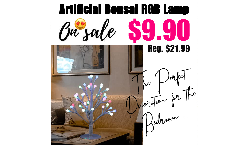 Artificial Bonsai RGB Lamp Only $9.90 Shipped on Amazon (Regularly $21.99)
