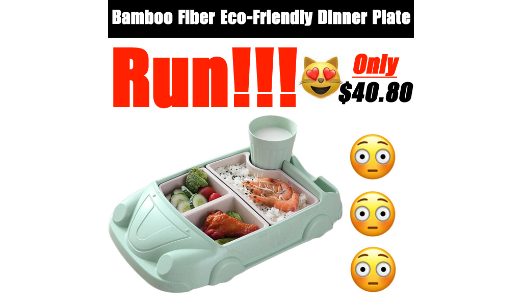 Bamboo Fiber Eco-Friendly Dinner Plate Only $40.80 Shipped on Walmart.com