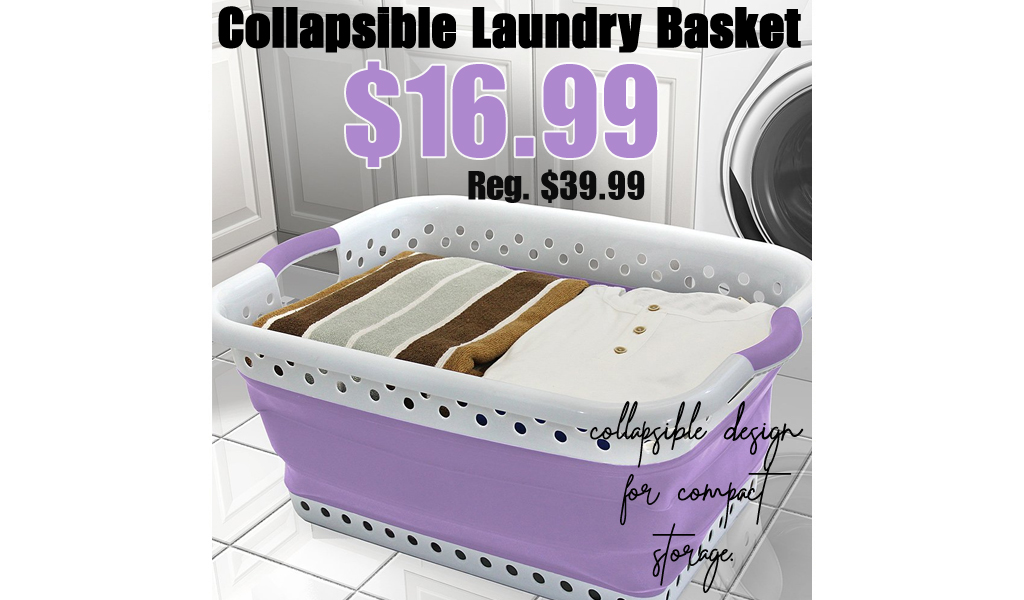 Collapsible Laundry Basket Only $16.99 on Zulily (Regularly $39.99)