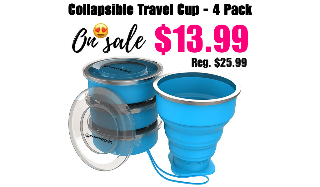 Collapsible Travel Cup - 4 Pack Only $13.99 on Zulily (Regularly $25.99)