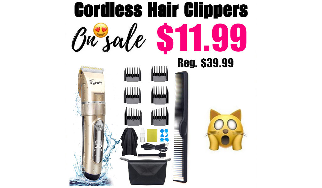 Cordless Hair Clippers Only $11.99 Shipped on Amazon (Regularly $39.99)