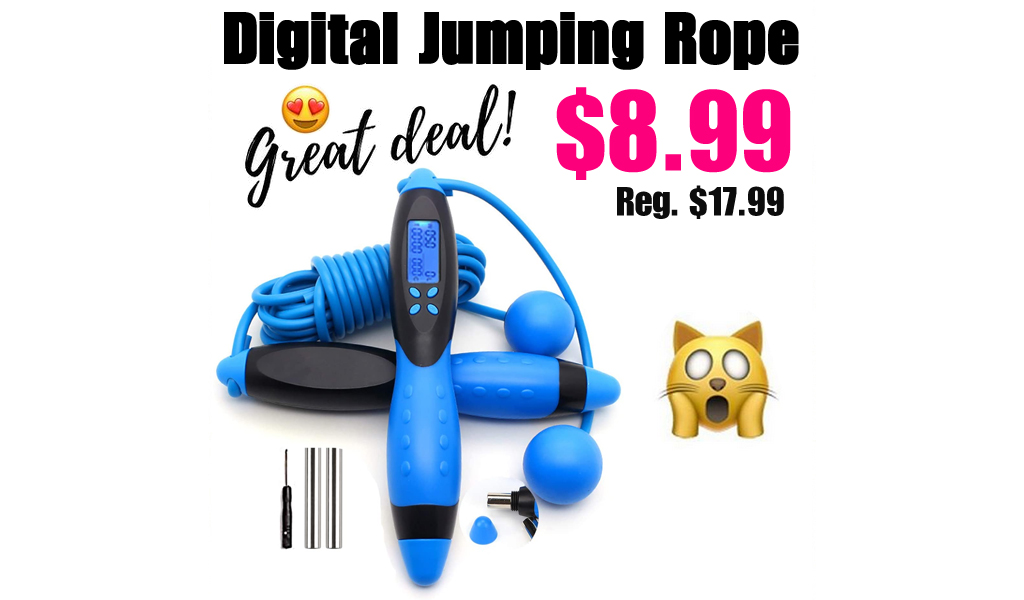Digital Jumping Rope Only $8.99 Shipped on Amazon (Regularly $17.99)