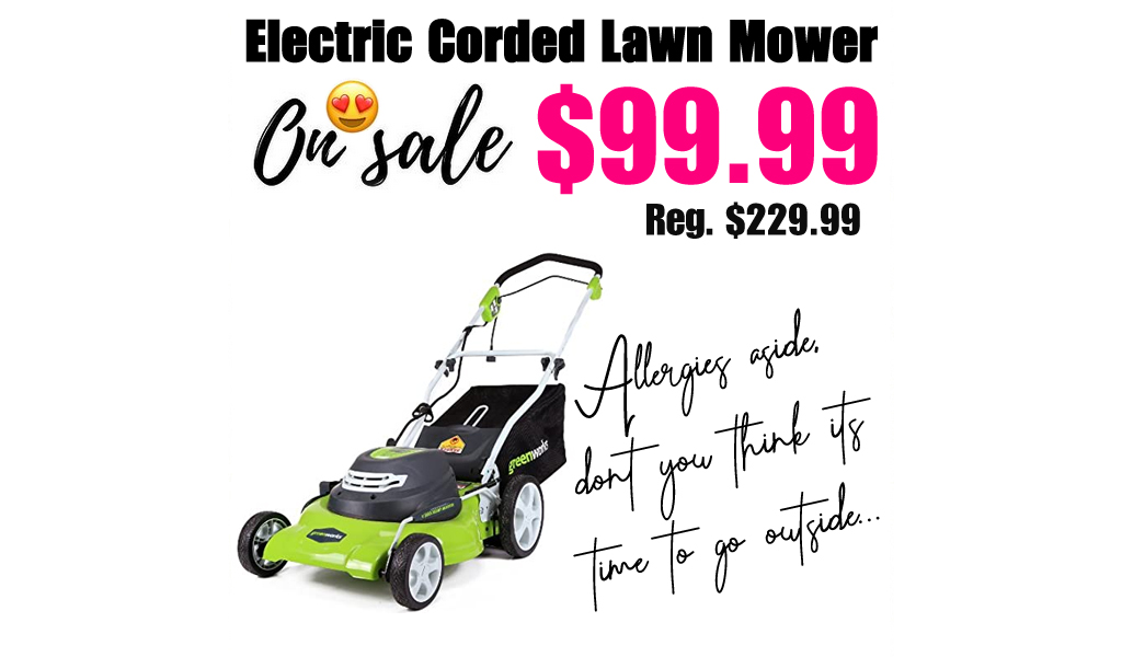 Electric Corded Lawn Mower Only $99.99 on Woot.com (Regularly $229.99)