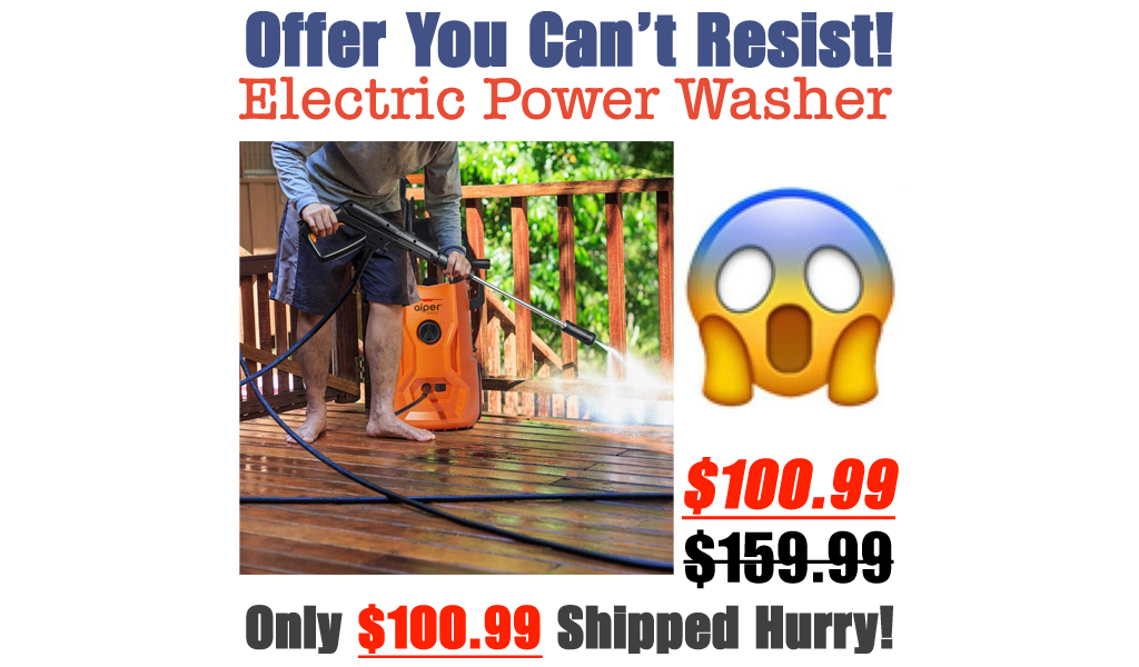 Electric Power Washer Only $100.99 Shipped on Amazon (Regularly $159.99)