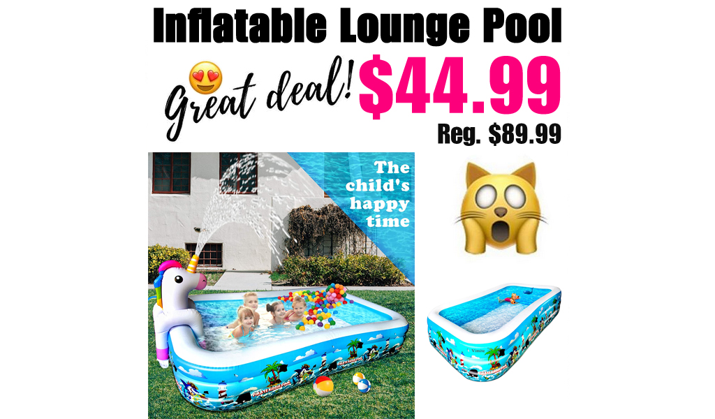 Inflatable Lounge Pool Only $44.99 Shipped on Amazon (Regularly $89.99)