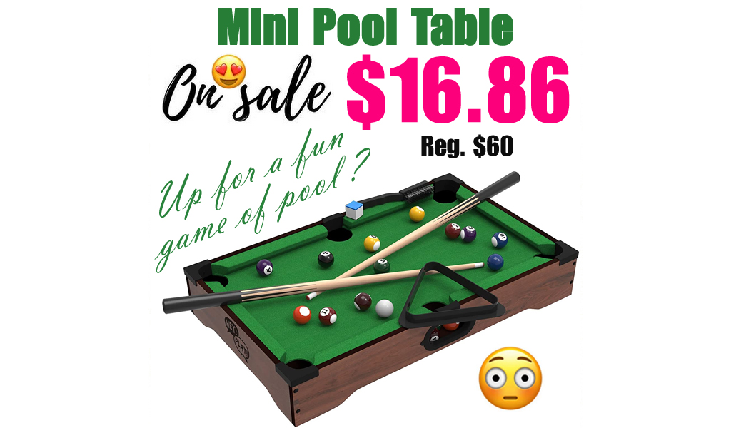 Mini Pool Table Only $16.86 on Amazon (Regularly $60)