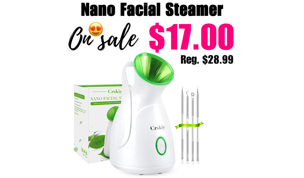 Nano Facial Steamer Only $17.00 Shipped on Amazon (Regularly $28.99)