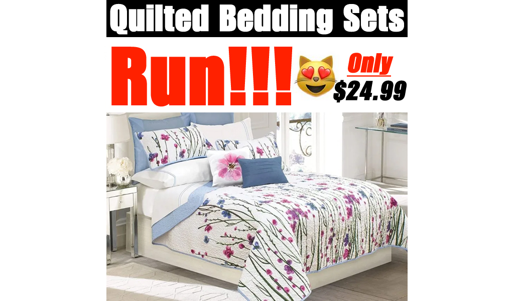 Quilted Bedding Sets from $24.99 on Zulily (Regularly $60+)