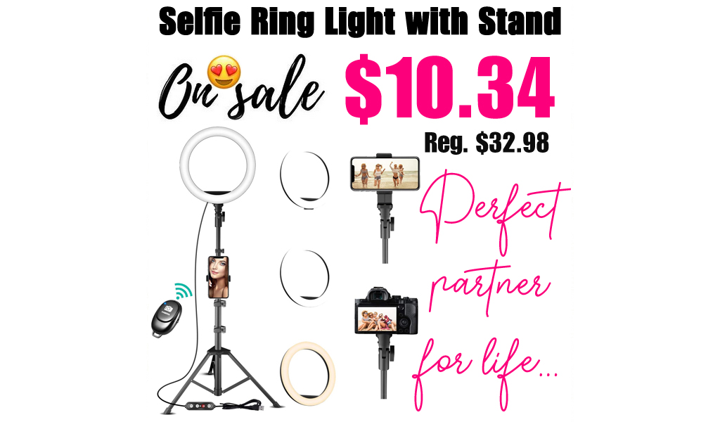 Selfie Ring Light with Stand Only $10.34 Shipped on Amazon (Regularly $32.98)