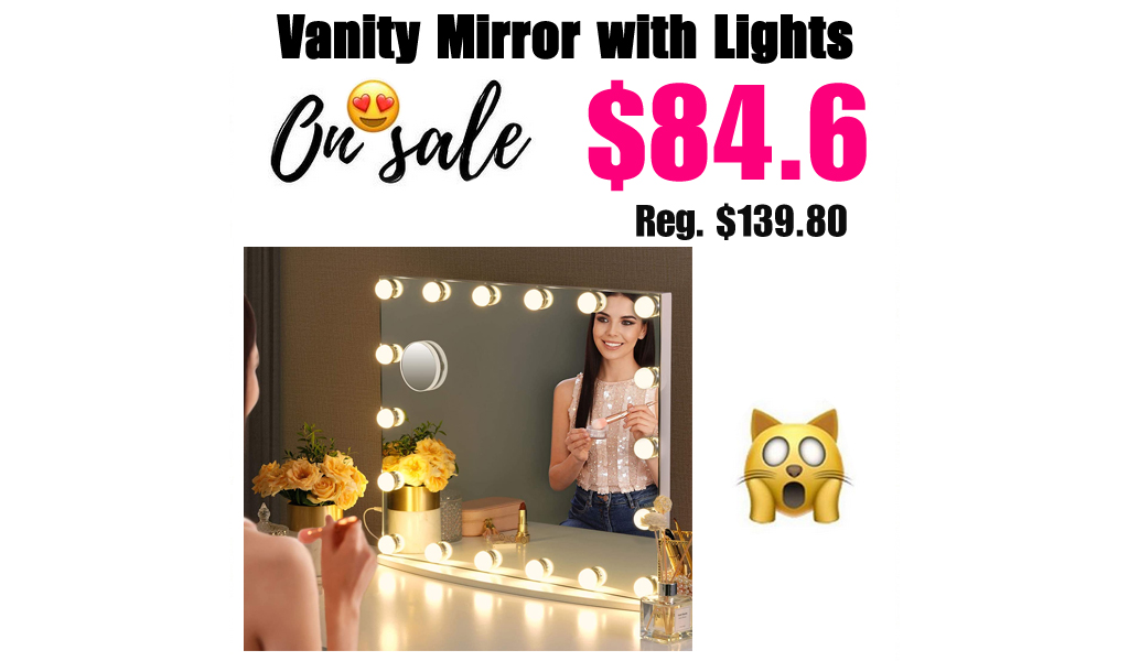 Vanity Mirror with Lights Only $84.6 Shipped on Amazon (Regularly $139.80)