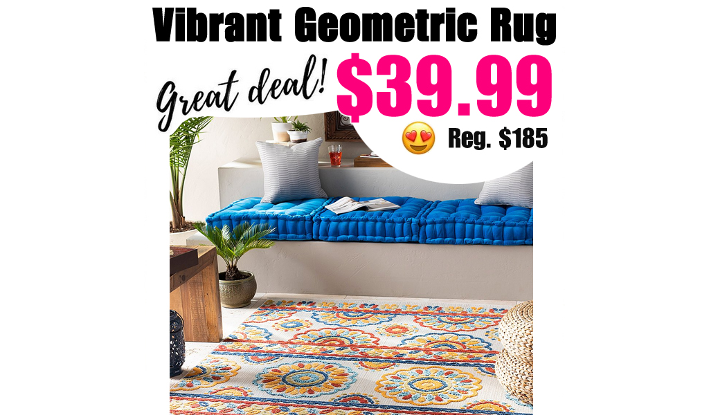 Vibrant Geometric Rug from $39.99 on Zulily (Regularly $185)