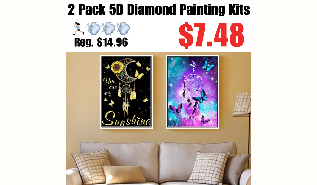 2 Pack 5D Diamond Painting Kits Only $7.48 Shipped on Amazon (Regularly $14.96)