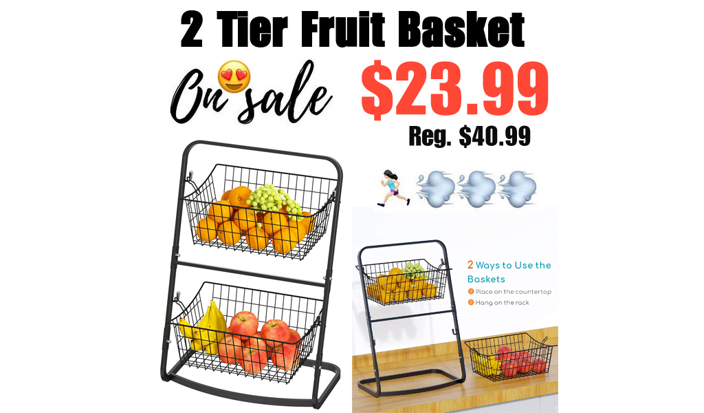 2 Tier Fruit Basket Only $23.99 Shipped on Amazon (Regularly $40.99)