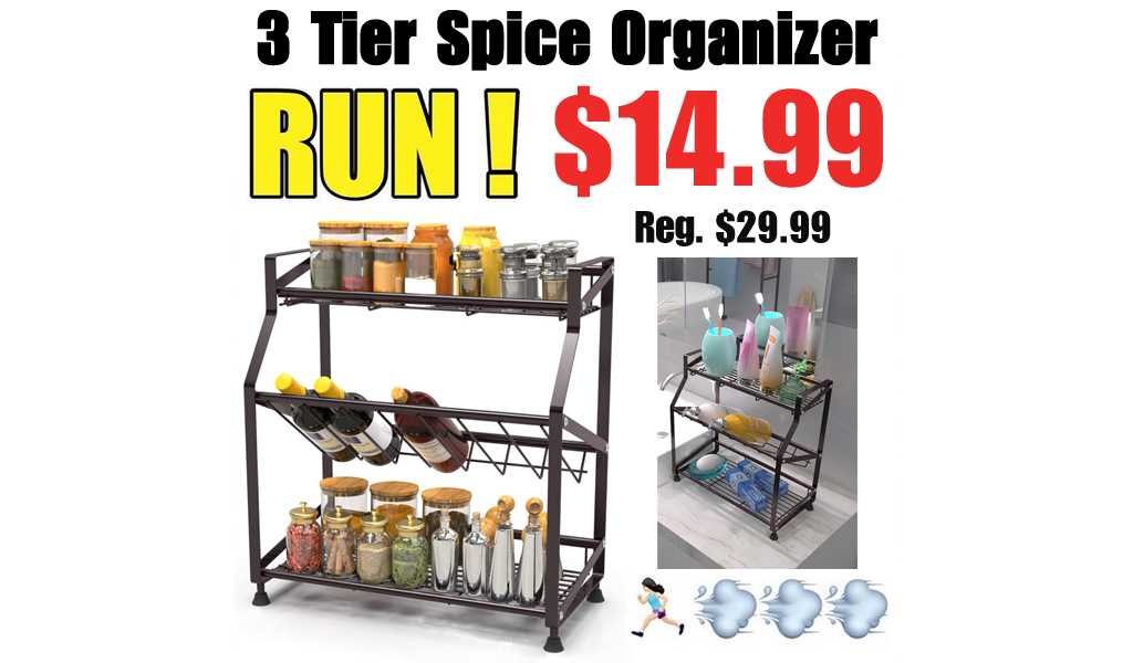 3 Tier Spice Organizer Only $14.99 Shipped on Amazon (Regularly $29.99)