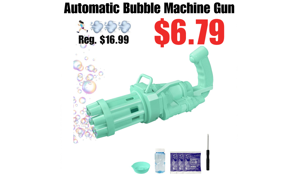 Automatic Bubble Machine Gun Only $6.79 Shipped on Amazon (Regularly $16.99)