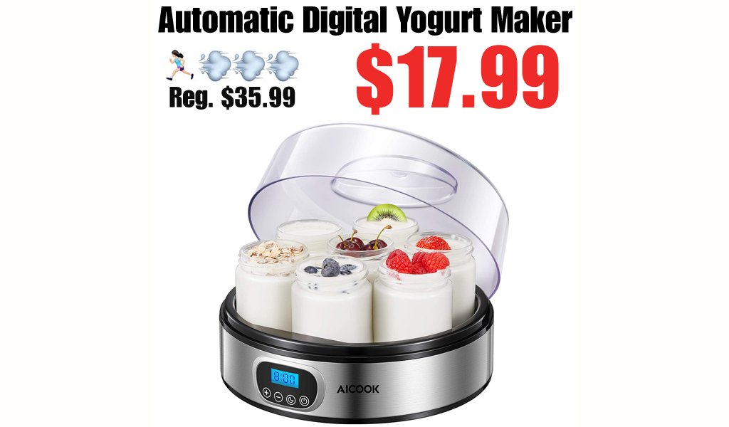 Automatic Digital Yogurt Maker Only $17.99 Shipped on Amazon (Regularly $35.99)
