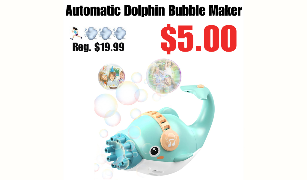 Automatic Dolphin Bubble Maker Only $5.00 Shipped on Amazon (Regularly $19.99)