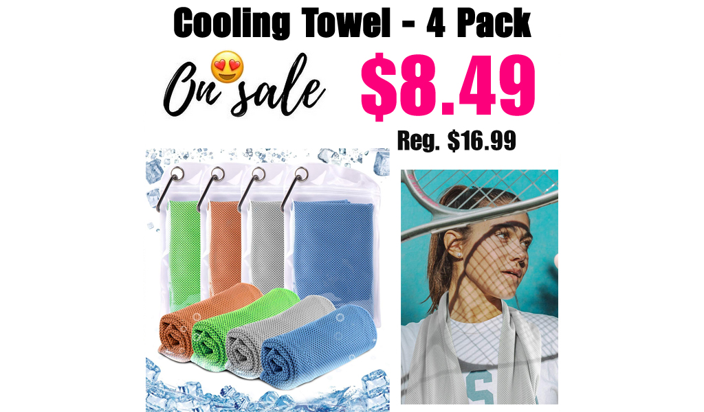 Cooling Towel - 4 Pack Only $8.49 Shipped on Amazon (Regularly $16.99)