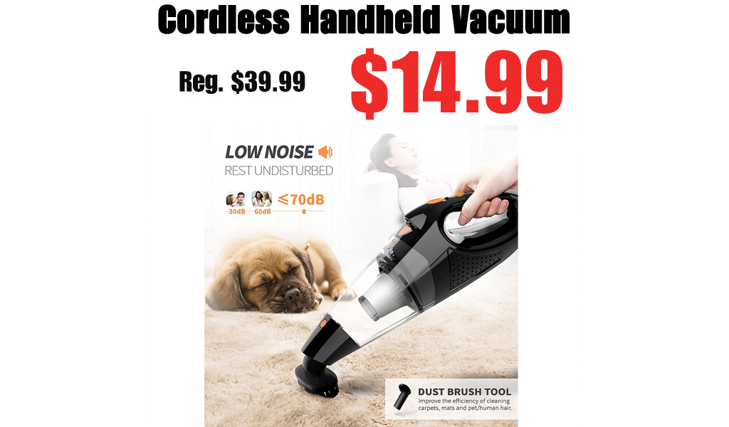Cordless Handheld Vacuum Only $14.99 Shipped on Amazon (Regularly $39.99)