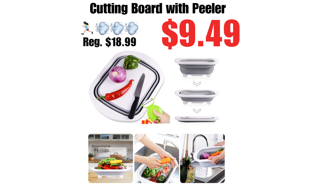 Cutting Board with Peeler Only $9.49 Shipped on Amazon (Regularly $18.99)