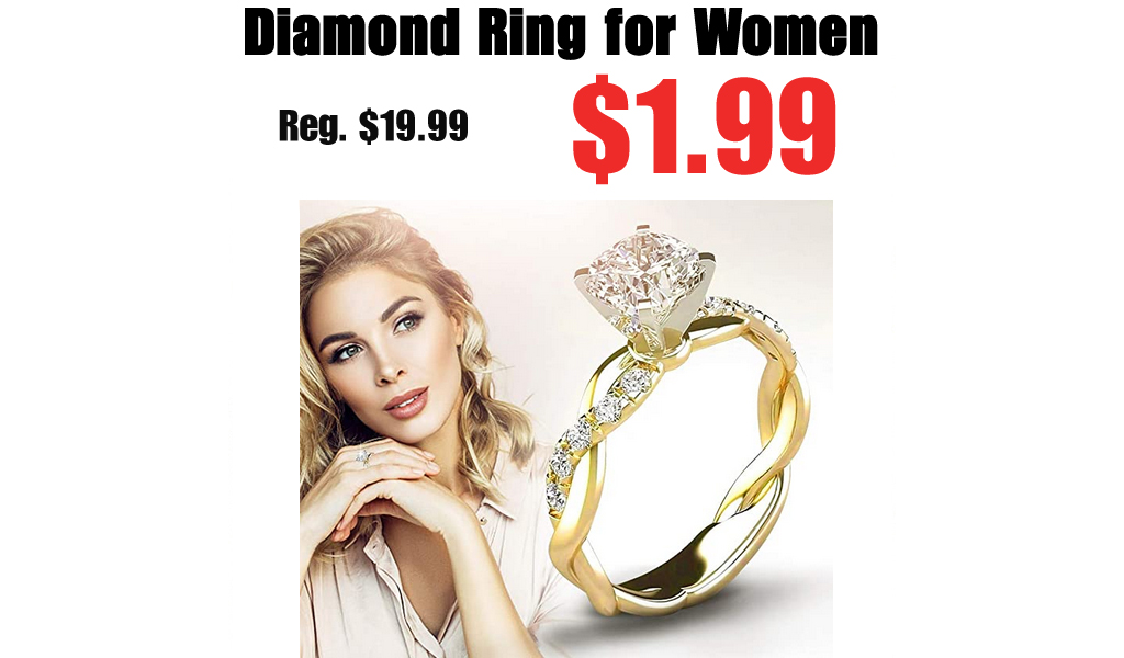 Diamond Ring for Women Only $1.99 Shipped on Amazon (Regularly $19.99)