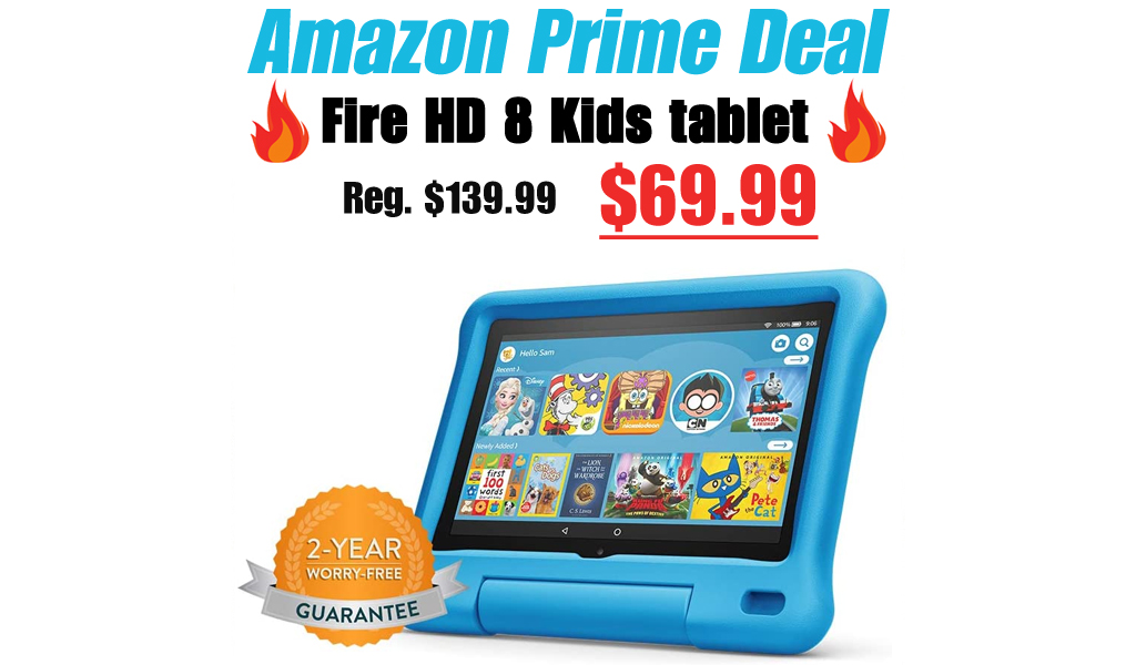 Fire HD 8 Kids tablet Only $69.99 Shipped for Amazon Prime Members