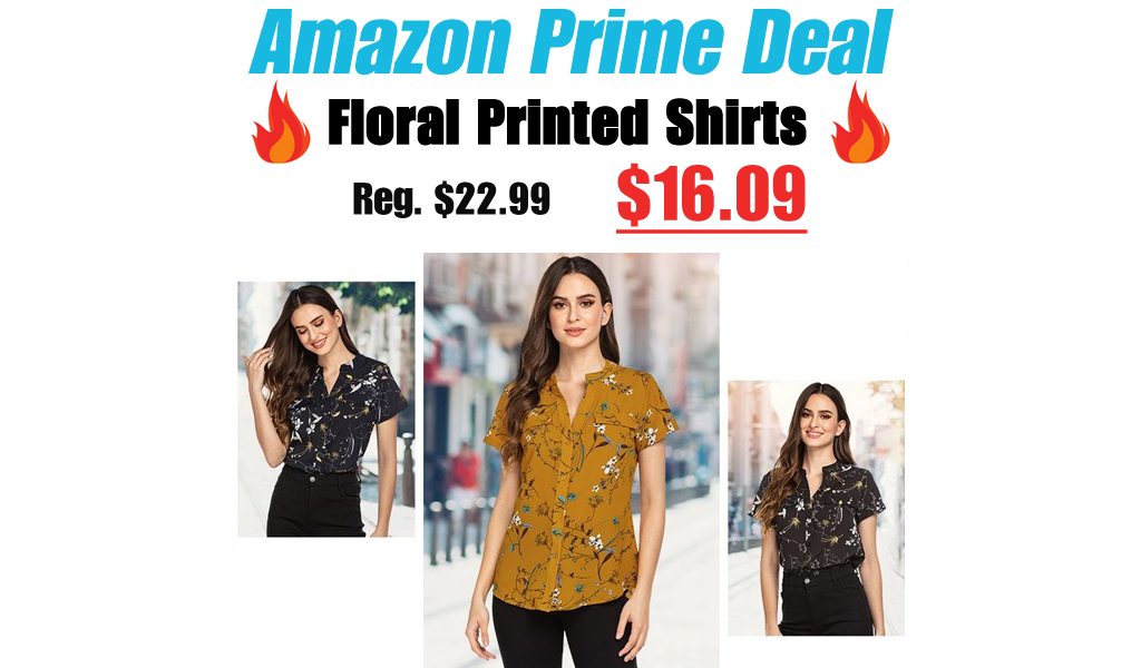 Floral Printed Shirts Only $16.09 Shipped for Amazon Prime Members (Regularly $22.99)