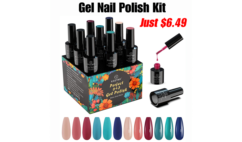 Gel Nail Polish Kit Only $6.49 Shipped on Amazon (Regularly $12.97)
