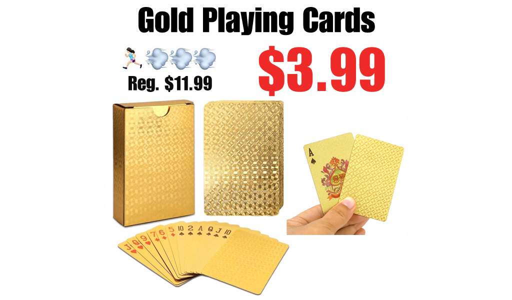 Gold Playing Cards Only $3.99 Shipped on Amazon (Regularly $11.99)