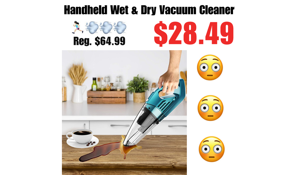 Handheld Wet & Dry Vacuum Cleaner Only $28.49 Shipped on Amazon (Regularly $64.99)