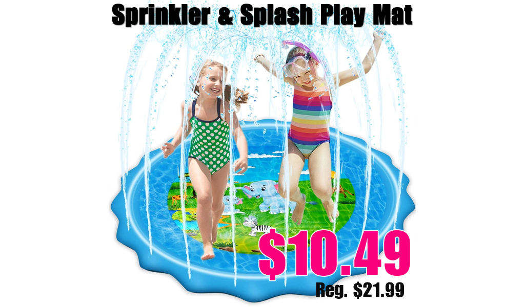 Kids 79″ Sprinkler Splash Pad Just $10.49 on Amazon (Regularly $21)