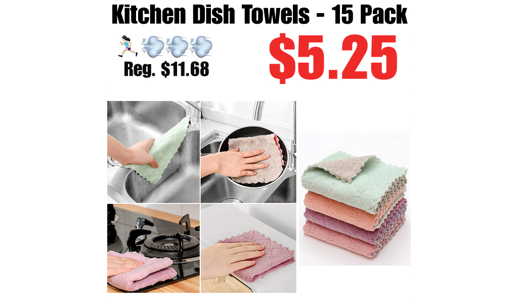 Kitchen Dish Towels - 15 Pack Only $5.25 Shipped on Amazon (Regularly $11.68)