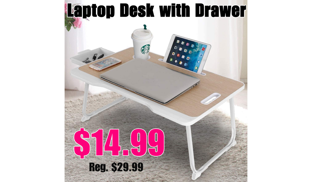 Laptop Desk with Drawer Only $14.99 Shipped on Amazon (Regularly $29.99)