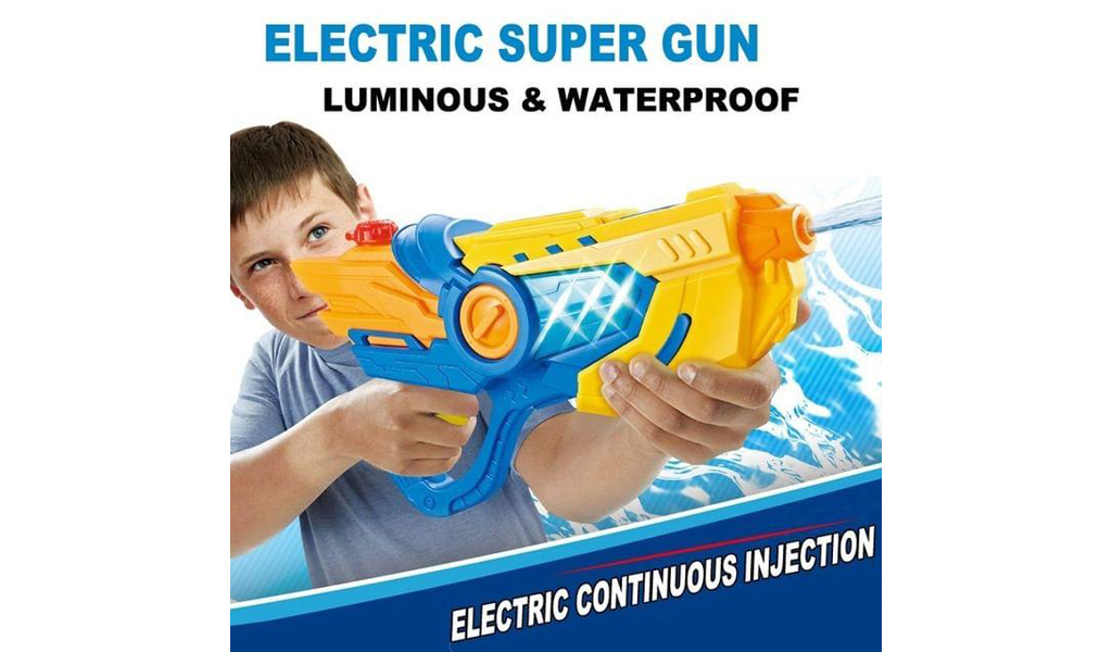 Luminous, Waterproof Electric Continuous Injection Water Gun For Adults And Kids+Free Shipping!