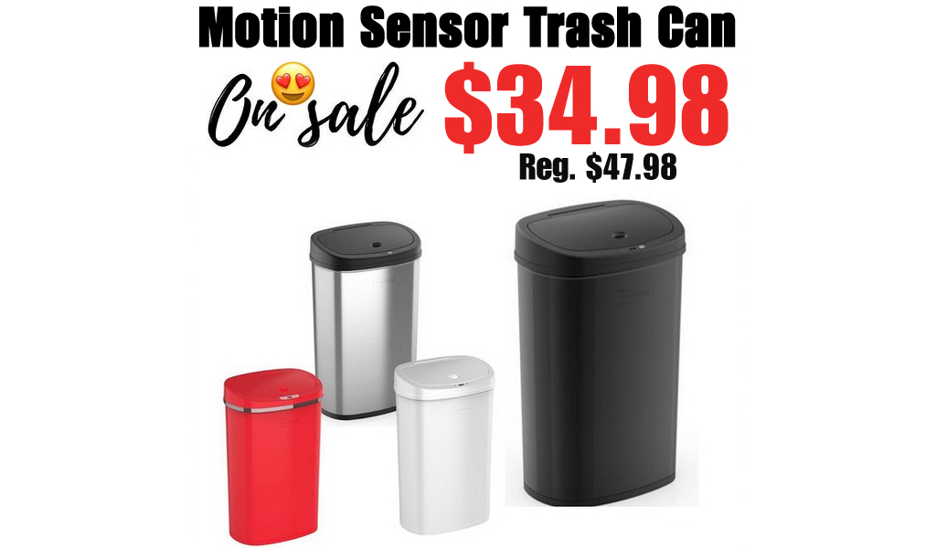 Mainstays Motion Sensor Trash Can Only $34.98 Shipped on Walmart.com (Regularly $47.98)