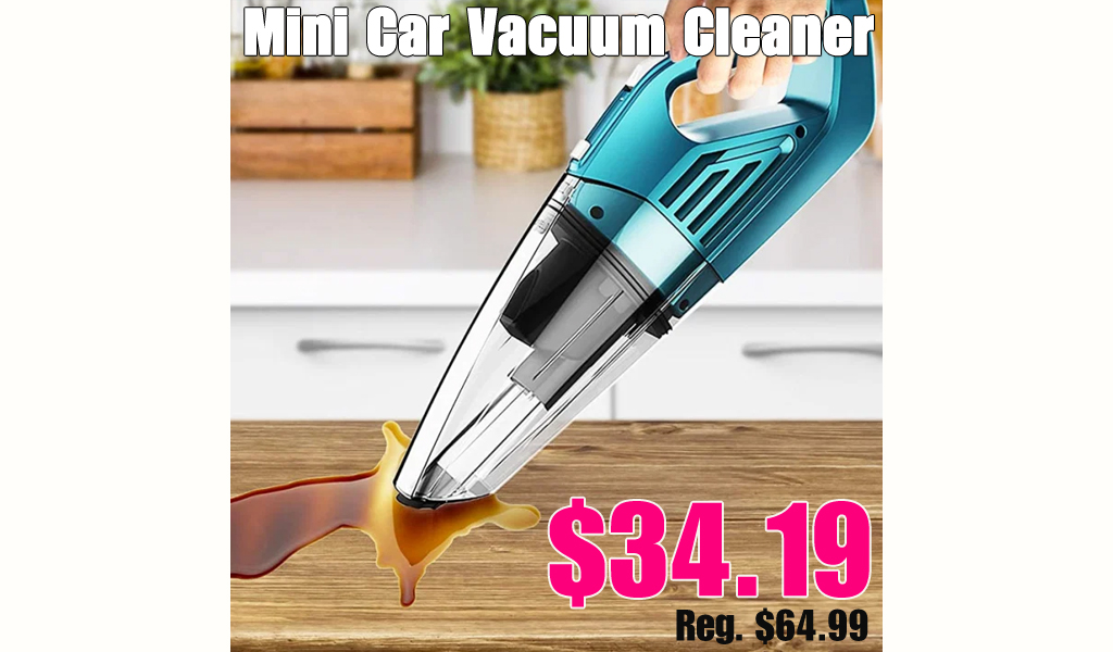 Mini Car Vacuum Cleaner Only $34.19 Shipped on Amazon (Regularly $64.99)