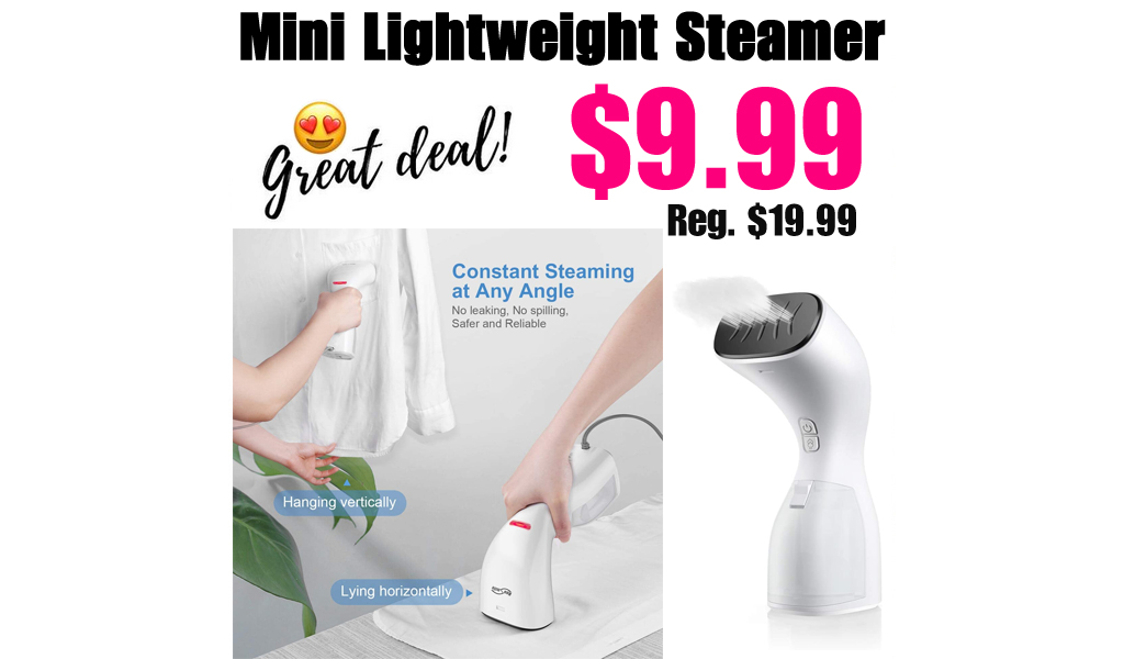 Mini Lightweight Steamer Only $9.99 Shipped on Amazon (Regularly $19.99)