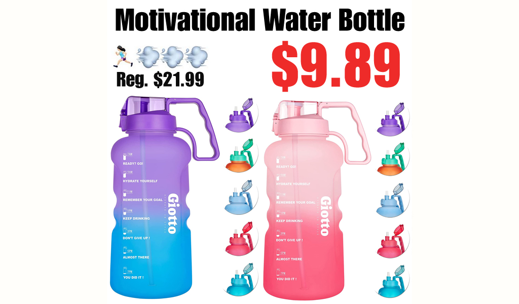 Motivational Water Bottle Only $9.89 Shipped on Amazon (Regularly $21.99)