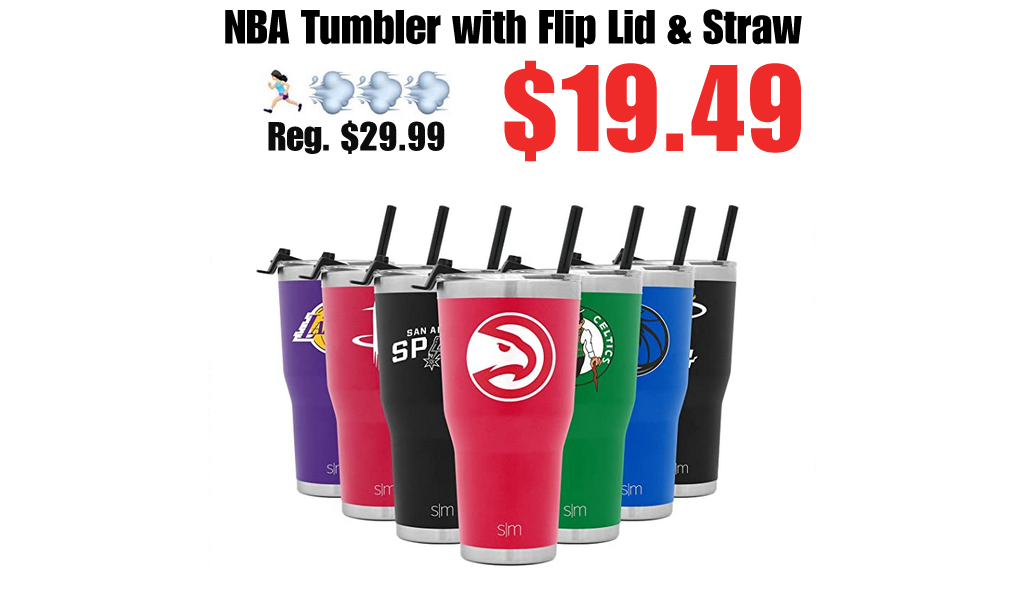 NBA Tumbler with Flip Lid & Straw Only $19.49 Shipped on Amazon (Regularly $29.99)