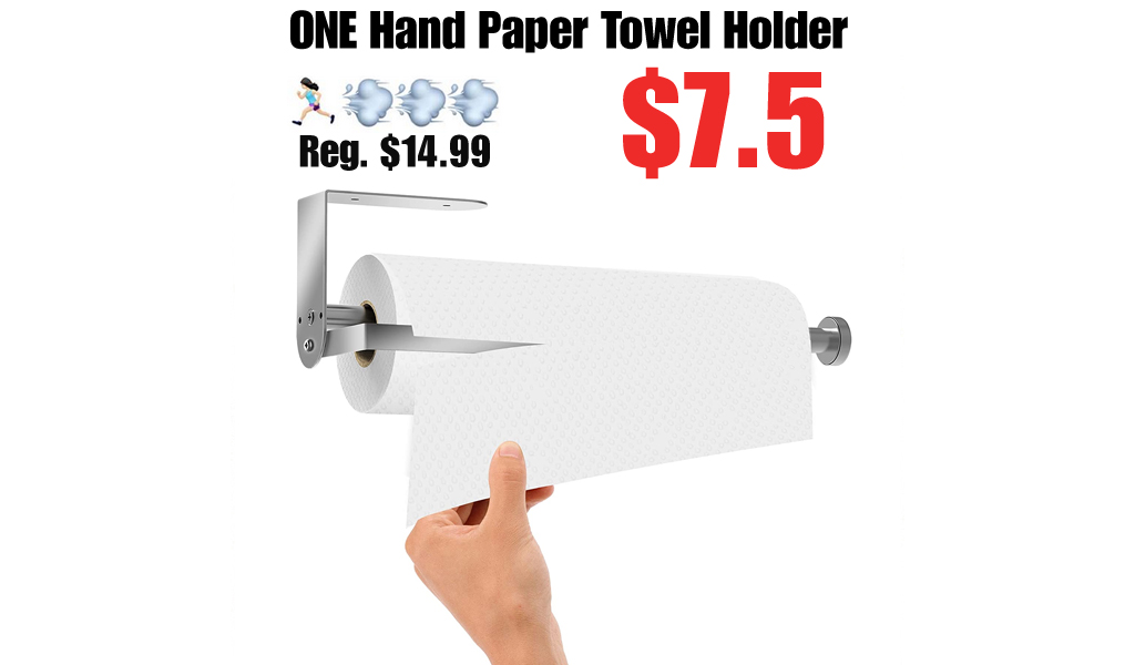 ONE Hand Paper Towel Holder Only $7.5 Shipped on Amazon (Regularly $14.99)
