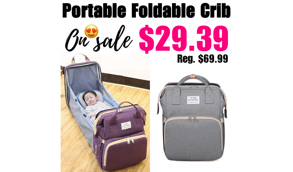 Portable Foldable Crib Only $29.39 Shipped on Amazon (Regularly $69.99)