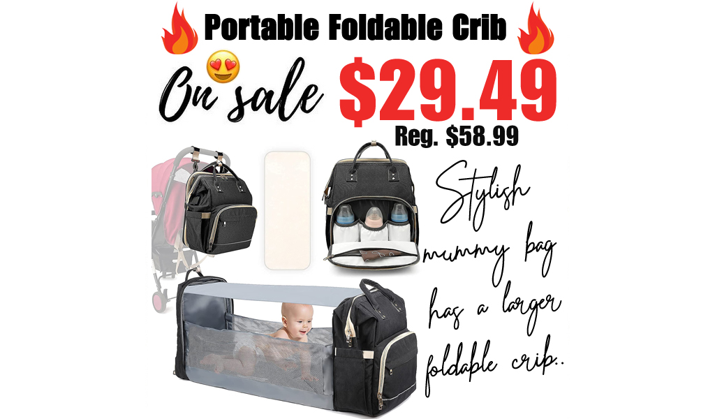 Portable Foldable Crib Only $29.49 Shipped on Amazon (Regularly $58.99)