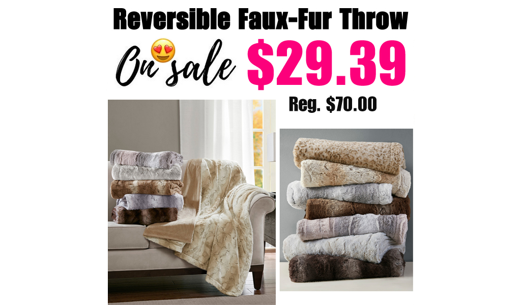 Reversible Faux-Fur Throw Just $29.39 on Macys.com (Regularly $70.00)